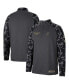 ფოტო #4 პროდუქტის Men's Charcoal Wisconsin Badgers OHT Military-Inspired Appreciation Long Range Raglan Quarter-Zip Jacket