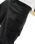 Фото #2 товара ASOS DESIGN baggy cargo trousers in black