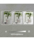 Фото #6 товара Зеркало для ванной комнаты Simplie Fun LED, 36 x 28 дюймов, Антизапотевание, Ночное освещение, Время, Температура, Регулируемая яркость