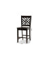 Фото #6 товара Caron Modern and Contemporary Transitional 2-Piece Finished Wood Counter Stool Set