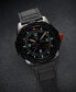 Men's Swiss Bear Grylls Survival AIR Series GMT Black Cordura Fabric & Rubber Strap Watch 45mm
