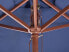 Фото #7 товара Садовый зонт Beliani Marktschirm FLAMENCO - Бежевый, ректангулярный, полиэстер, с бирюзовым обором, 6 стержней, 244х195х144 см, 5 кг