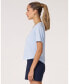 ფოტო #3 პროდუქტის Women's Rebody Essentials V Neck Short Sleeve Top For Women