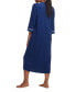 Women's Solid-Color Long-Sleeve Zip Robe