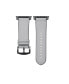 Фото #3 товара Ремешок для часов POSH TECH серый кожаный силиконовой подкладкой для Apple Watch 38 мм