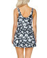 Women's Printed Magnolia Underwire Twist-Front Swimdress, Created for Macy's