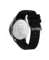 Фото #3 товара Men's Lineman Three Hand Quartz Black Silicone 45MM