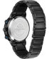 ფოტო #3 პროდუქტის Eco-Drive Men's Satellite Wave GPS Black-Tone Stainless Steel Bracelet Watch 44mm