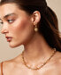 ფოტო #4 პროდუქტის Polished & Textured Link 18" Collar Necklace in 10k Gold