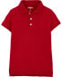 Kid Stretch Pique Cotton Uniform Polo 7