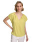 ფოტო #1 პროდუქტის Women's Short Sleeve Textured Blouse