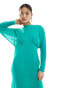 Фото #4 товара Daska long sleeve maxi dress in vibrant green