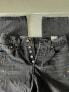 Levi's Premium Women 501 Original Fit Studded Straight Leg Black Jeans NEW 27x30