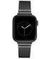 ფოტო #1 პროდუქტის Women's Dark Gray Stainless Steel Mesh Band Compatible with 38mm, 40mm and 41mm Apple Watch