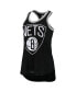 Фото #3 товара Блузка женская G-III Sports by Carl Banks черная модель "Brooklyn Nets Showdown Burnout Tank Top"