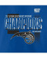 Фото #4 товара Men's Royal Orlando Magic 2024 Southeast Division Champions Locker Room T-Shirt