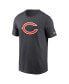 Men's Anthracite Chicago Bears Logo Essential T-shirt