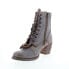 Фото #4 товара Bed Stu Finis F322007 Womens Gray Leather Lace Up Casual Dress Boots 6.5