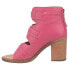 Фото #3 товара Dingo Ziggy Studded Open Toe Shootie Pumps Womens Pink Dress Casual DI787-520