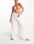 Фото #2 товара Iisla & Bird Exclusive beach drawstring trouser in white