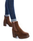 ფოტო #2 პროდუქტის Women's Suede Booties By XTI