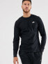 Nike Club long sleeve t-shirt in black