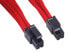 Фото #2 товара SilverStone 8pin - EPS12V 8pin(4+4) - 0.3m - 0.3 m - 8-pin(4+4) EPS12V - Male - Male - Red