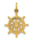 ფოტო #1 პროდუქტის Ship Wheel Charm in 14k Yellow Gold