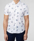 ფოტო #2 პროდუქტის Men's Floral Print Short Sleeve Shirt