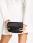 Фото #3 товара My Accessories London satin roll top clutch bag in black