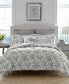 Фото #1 товара Annalise Floral Cotton Reversible 5 Piece Duvet Cover Set, Twin