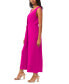 ფოტო #3 პროდუქტის Women's Sleeveless V-Neck Tie-Waist Jumpsuit