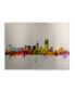 Michael Tompsett San Francisco California Floating Brushed Aluminum Art - 22" x 25"