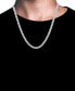 ფოტო #3 პროდუქტის Men's Cubic Zirconia 20" Tennis Necklace in Black Ion-Plated Stainless Steel