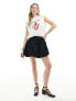 ASOS DESIGN taffeta bubble mini skirt in black