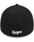 ფოტო #5 პროდუქტის Men's Black Brooklyn Dodgers Logo 39THIRTY Flex Hat