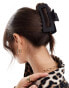 Фото #1 товара Pieces XL rectangle hair claw clip in black