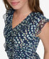 ფოტო #4 პროდუქტის Women's Ruffled V-Neck Sleeveless Top