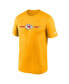 Men's Gold Kansas City Chiefs Horizontal Lockup Legend Performance T-shirt