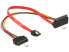 Delock 85515 - SATA 15-pin - 1 x SATA 22 pin - 1 x SATA 7 pin - Male/Female - Multicolor - 6 Gbit/s - Polybag
