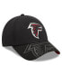 Фото #4 товара Men's Black Atlanta Falcons Top Visor 9FORTY Adjustable Hat