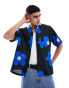 Фото #1 товара HUGO BLUE floral shirt in black