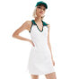 Фото #3 товара COLLUSION tennis polo mini dress with contrast in cream