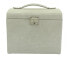 Modern gray jewelry box with crocodile pattern Caiman 20136-9