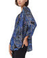 Фото #3 товара Women's Paisley Pintuck Tab-Sleeve Blouse