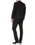 Фото #2 товара Nick Graham 300964 Men's Slim Fit Stretch Finished Bottom Suit, Black, 44 Short