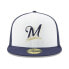 [10757138] Mens New Era MLB Diamond Era 59Fifty Fitted Cap Milwaukee Brewers