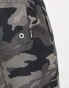 Bench long length swim shorts in grey camo