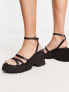Фото #1 товара ASOS DESIGN Trippy chunky cleated sandals in black