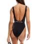 Calvin Klein CK 96 cut out swimsuit in black